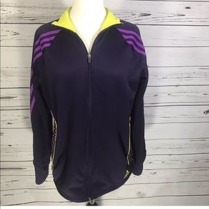 Adidas zip up Purple Jacket Medium